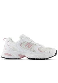Buty New Balance U530CSA - białe. Kolor: biały. Materiał: materiał, syntetyk. Szerokość cholewki: normalna. Sezon: lato. Sport: turystyka piesza