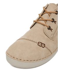 Rieker Półbuty 52520-62 Beżowy. Kolor: beżowy. Materiał: materiał #3