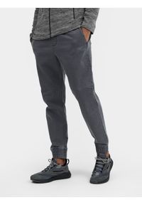 4f - Spodnie casual joggery męskie. Kolor: szary. Materiał: tkanina, bawełna