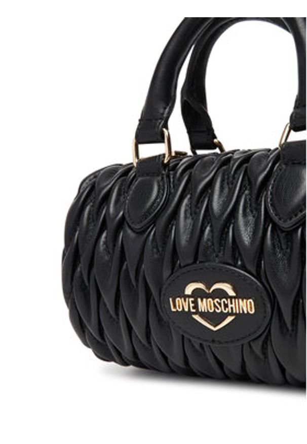 Love Moschino - LOVE MOSCHINO Torebka JC4012PP1NLH0000 Czarny. Kolor: czarny. Materiał: skórzane