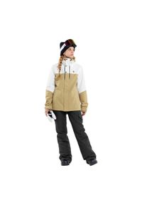 Kurtka snowboardowa damska Volcom Bolt Ins. Kolor: brązowy. Sezon: zima. Sport: snowboard