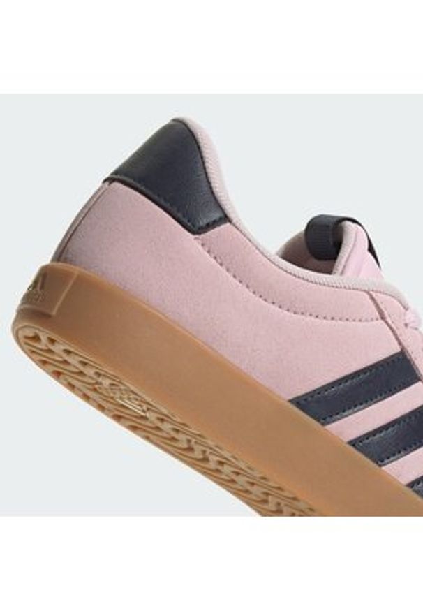 Adidas - adidas Sneakersy Vl Court 3.0 JP7629 Różowy. Kolor: różowy. Materiał: skóra, zamsz