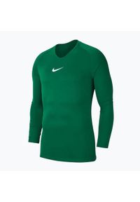 Longsleeve termoaktywny męski Nike Dri-FIT Park First Layer. Kolor: zielony. Długość rękawa: długi rękaw. Technologia: Dri-Fit (Nike). Sport: piłka nożna
