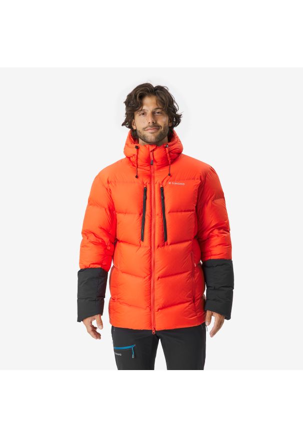 SIMOND - Kurtka alpinistyczna męska Simond Makalu. Kolekcja: plus size. Kolor: wielokolorowy, czarny, czerwony. Materiał: materiał, puch. Sport: wspinaczka
