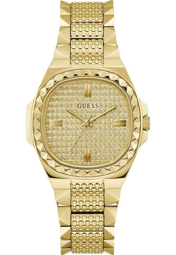 Zegarek Guess Zegarek męski Guess GW0601L1 CYRKONIE złoty. Kolor: złoty