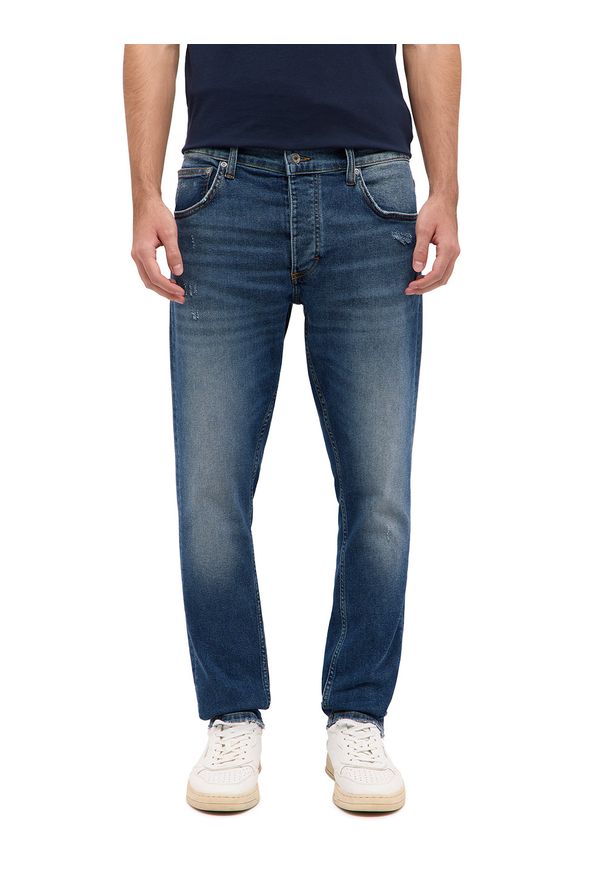Męskie Spodnie Jeansowe Mustang Style Toledo Tapered Denim Blue 1016325 5000 434