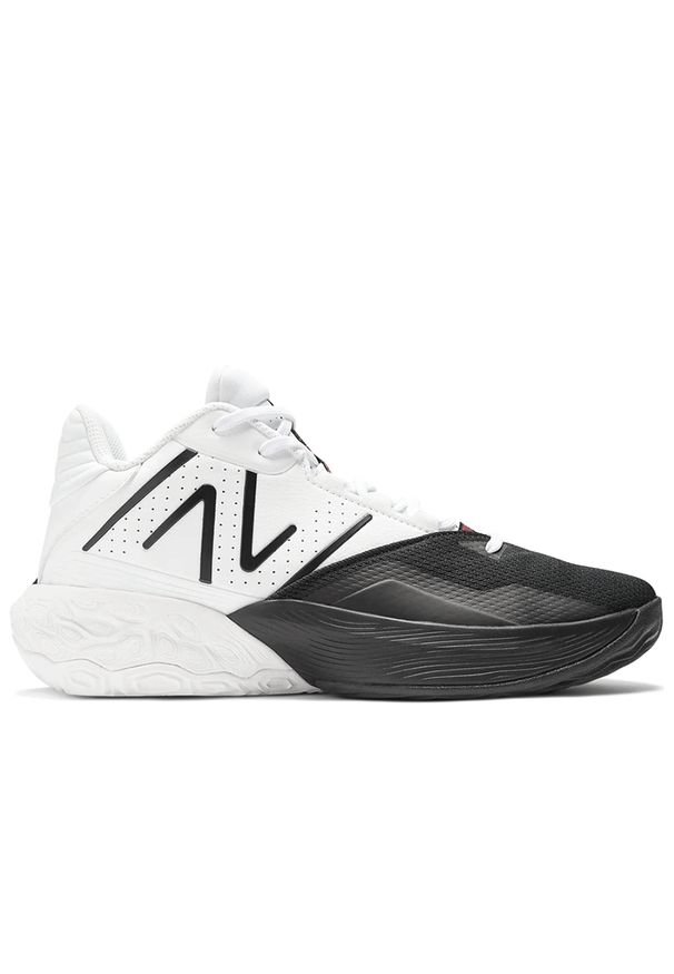 Buty New Balance TWO WXY v4 BB2WYBR4 - biało-czarne. Kolor: czarny, biały, wielokolorowy. Materiał: guma, syntetyk, materiał. Szerokość cholewki: normalna. Sport: koszykówka, fitness, bieganie