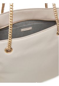 Calvin Klein Torebka Minimal Monogram Chain Tote LV04F3204G Beżowy. Kolor: beżowy. Materiał: skórzane #5