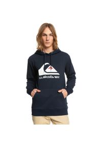 Quiksilver - Bluza z kapturem dla Mężczyzn BIG LOGO Niebieski. Typ kołnierza: kaptur. Kolor: biały, wielokolorowy, pomarańczowy. Materiał: poliester, bawełna, materiał. Wzór: nadruk. Sport: skateboard #1