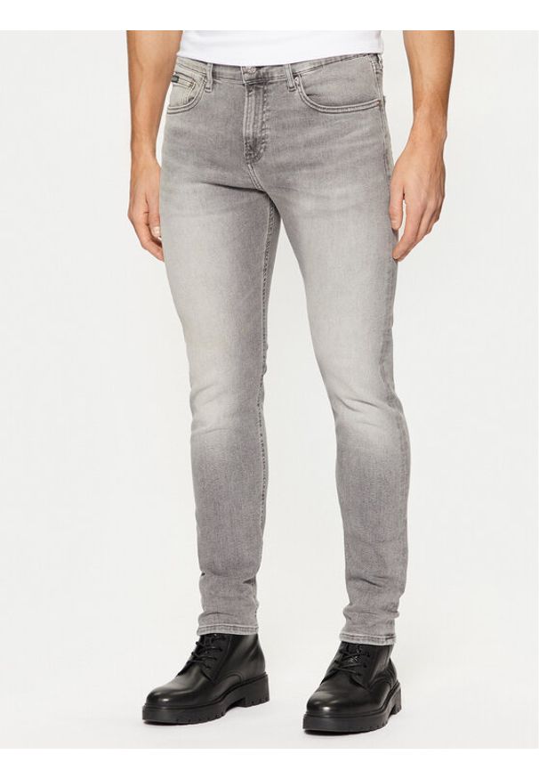 Calvin Klein Jeans Jeansy J30J326562 Szary Slim Fit. Kolor: szary