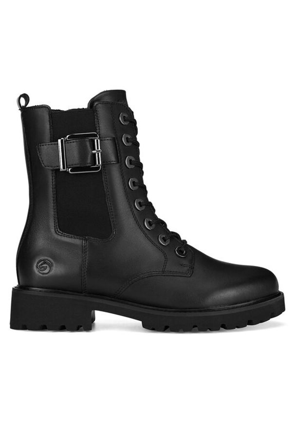 Remonte Botki D8668-00 Czarny. Kolor: czarny. Materiał: skóra