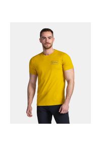 Męska bawełniana koszulka Kilpi BANDE-M. Kolor: żółty. Materiał: bawełna