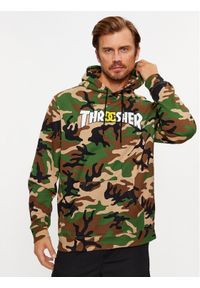 DC Bluza Dc X Thrasher Otlr ADYFT03399 Khaki Regular Fit. Kolor: brązowy