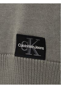 Calvin Klein Szalik Mono Logo K50K512457 Szary. Kolor: szary. Materiał: materiał, bawełna