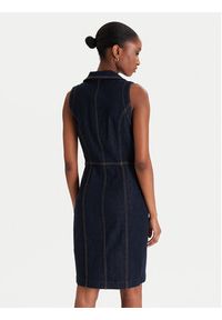 Guess Sukienka jeansowa W5YK24 D5PW1 Granatowy Regular Fit. Kolor: niebieski. Materiał: bawełna #4