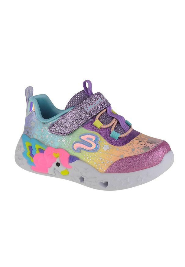 skechers - Buty do chodzenia dziewczęce, Skechers Unicorn Charmer - Twilight Dream. Kolor: wielokolorowy. Materiał: guma, materiał, tkanina, syntetyk. Sport: turystyka piesza
