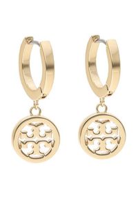 Tory Burch Kolczyki Miller Pave Hoop Earring 87041 Złoty. Materiał: złote. Kolor: złoty