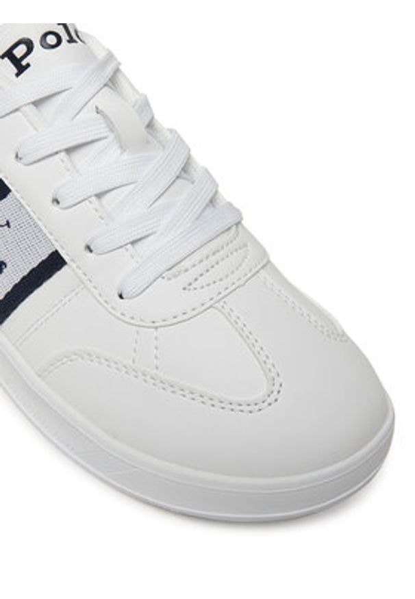 Polo Ralph Lauren Sneakersy Heritage Court III T-Toe RL02475101 Biały. Kolor: biały. Materiał: skóra