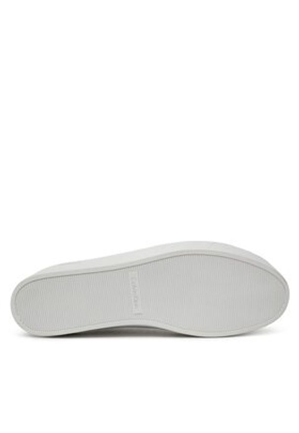 Calvin Klein Sneakersy Flatform C Lace Up - Mono Mix HW0HW01870 Biały. Kolor: biały. Materiał: skóra
