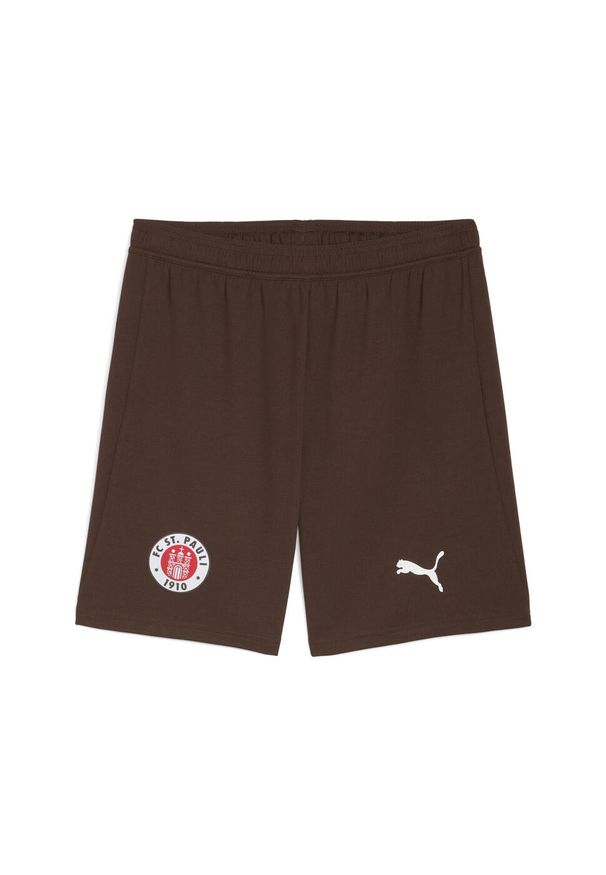 Puma - Męskie szorty FC St. Pauli 25/26 PUMA Espresso Brown. Kolor: brązowy. Materiał: tkanina. Sport: piłka nożna