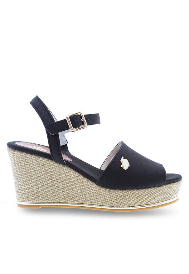 U.S. Polo Assn. Sandały Alyss ALYSSA012 Czarny. Kolor: czarny. Materiał: materiał