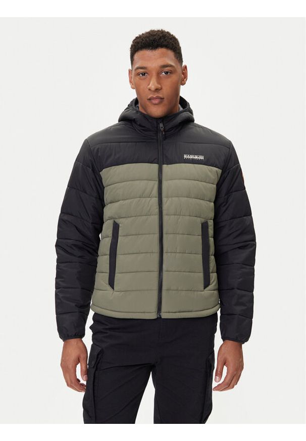 Napapijri Kurtka zimowa A-Gesar H NP0A88U3 Zielony Regular Fit. Kolor: zielony. Materiał: syntetyk. Sezon: zima