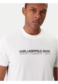 Karl Lagerfeld Jeans T-Shirt B1M17063 Biały Regular Fit. Kolor: biały. Materiał: bawełna #4