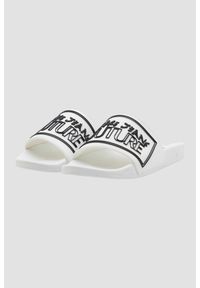 Versace Jeans Couture - VERSACE JEANS COUTURE Białe klapki Fondo Slide DIS. SQ3, Rozmiar 44. Kolor: biały #3