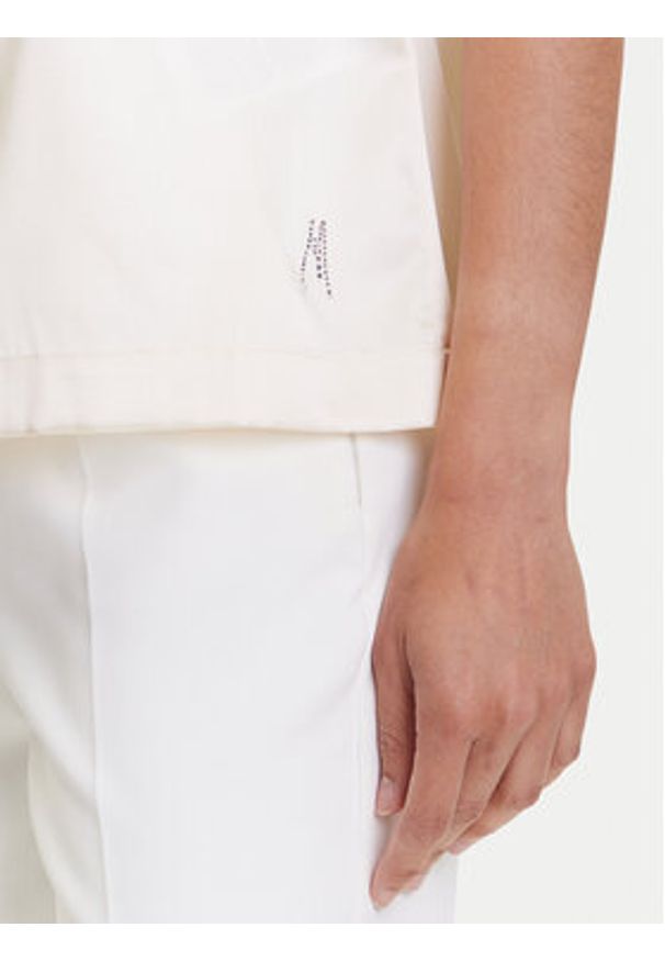 Marciano Guess Bluzka 4YGH07 7117A Écru Regular Fit. Materiał: jedwab