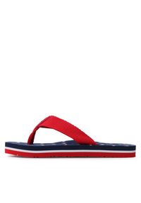 TOMMY HILFIGER - Tommy Hilfiger Japonki Flag Flip Flop T3X8-32923-0058 M Czerwony. Kolor: czerwony. Materiał: materiał