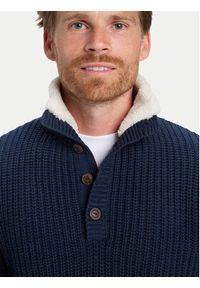 Quiksilver Sweter Boulevard EQYSW03328 Granatowy Regular Fit. Kolor: niebieski. Materiał: bawełna #2