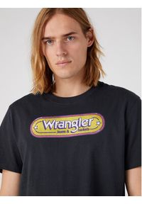 Wrangler T-Shirt Branded W773EEXV6 112331867 Czarny Regular Fit. Kolor: czarny. Materiał: bawełna #2