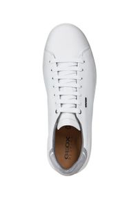 Geox - Buty skórzane. Nosek buta: okrągły. Zapięcie: sznurówki. Kolor: biały. Materiał: skóra. Szerokość cholewki: normalna #6