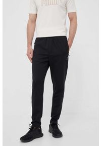 Hummel spodnie dresowe Interval kolor czarny gładkie. Kolor: czarny. Materiał: dresówka. Wzór: gładki #5