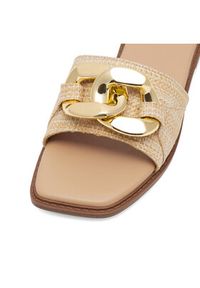 DeeZee Klapki LS6115-01 Beżowy. Kolor: beżowy. Materiał: skóra #6