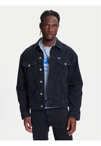 Hugo - HUGO Kurtka jeansowa Dex 50541714 Granatowy Regular Fit. Kolor: niebieski. Materiał: bawełna