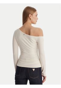 Guess Bluzka W6RP02 KC1J2 Écru Regular Fit. Materiał: wiskoza #2