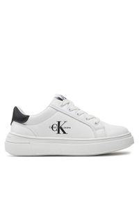 Calvin Klein Jeans Sneakersy V3X9-80876-1355 M Biały. Kolor: biały. Materiał: skóra