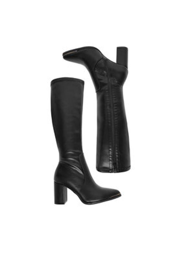 DeeZee Kozaki HX22069-21A Czarny. Kolor: czarny. Materiał: syntetyk, materiał