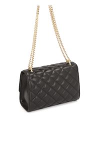 Kazar - Skórzana torebka na łańcuszku z pikowaniem. Kolor: czarny. Materiał: skórzane. Styl: wizytowy, klasyczny, elegancki. Rodzaj torebki: na ramię #6