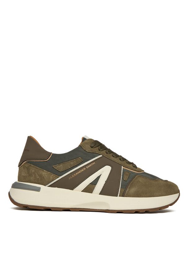 Alexander Smith Sneakersy Liverpool ASBCLPM-3253-OLV Zielony. Kolor: zielony. Materiał: skóra