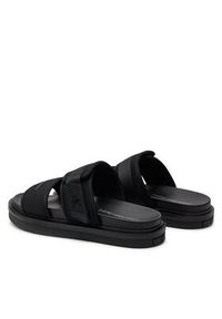 Calvin Klein Jeans Klapki Double Bar Sandal Wb In Br YM0YM00946 Czarny. Kolor: czarny