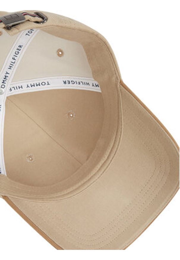 TOMMY HILFIGER - Tommy Hilfiger Czapka z daszkiem Th Corp Flannel 6 Panel Cap AM0AM13164 Beżowy. Kolor: beżowy. Materiał: materiał, bawełna