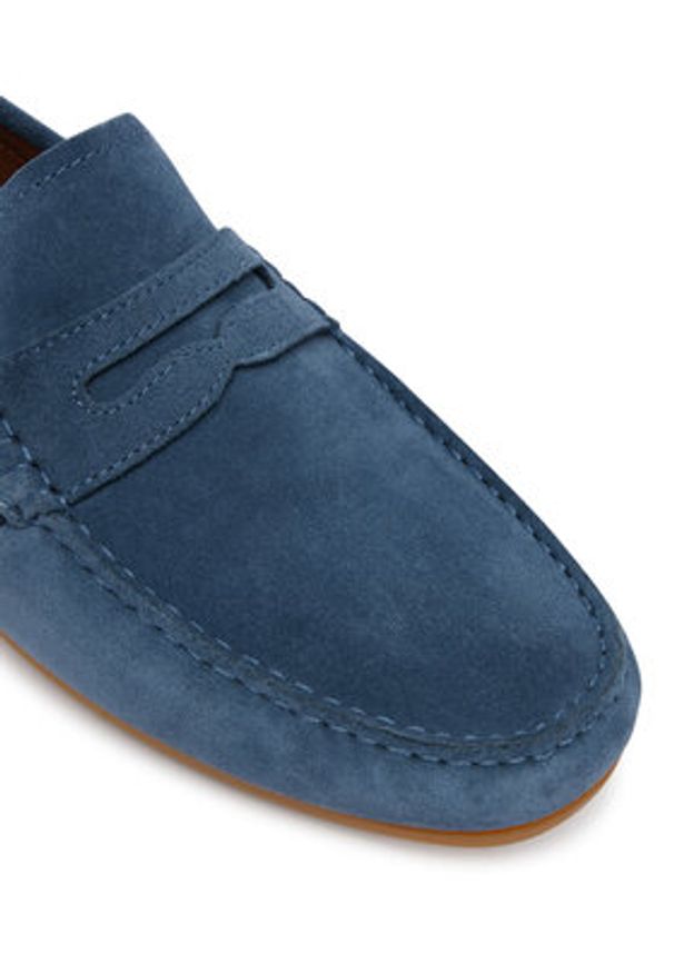 TOMMY HILFIGER - Tommy Hilfiger Mokasyny Core Hilfiegr Suede Driver FM0FM05789 Niebieski. Kolor: niebieski. Materiał: skóra, zamsz