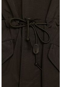 Polo Ralph Lauren - Parka. Typ kołnierza: polo. Kolor: czarny. Materiał: nylon, materiał. Wzór: gładki #2