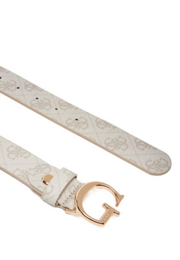 Guess Pasek Damski BW7862 P3430 Écru. Materiał: skóra