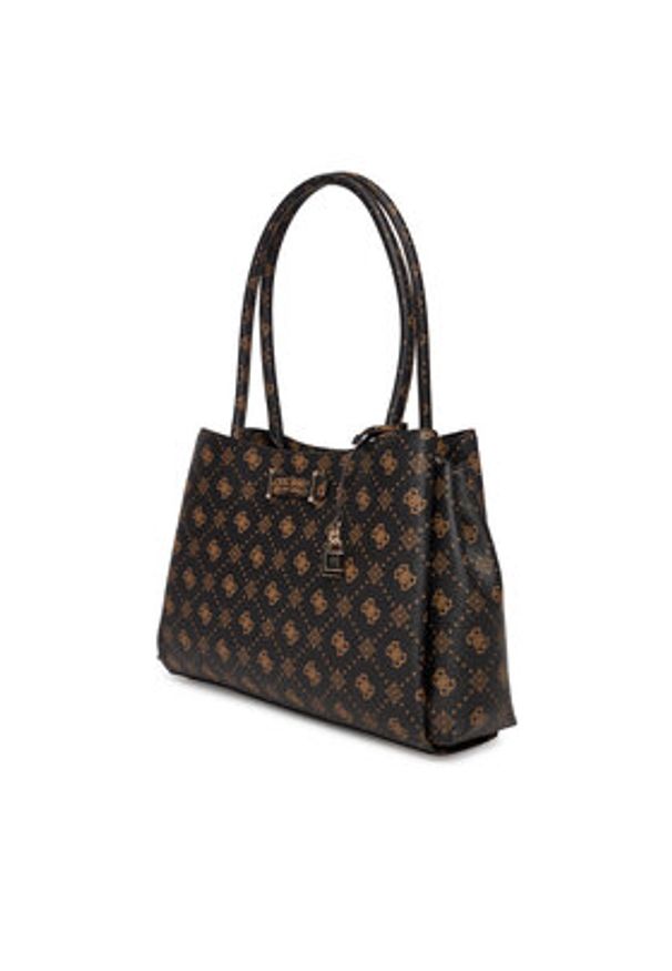 Guess Torebka Carrie Logo HWGP98 98220 Brązowy. Kolor: brązowy. Materiał: skórzane