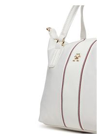 TOMMY HILFIGER - Tommy Hilfiger Torebka Poppy Small Tote Corp AW0AW17204 Écru