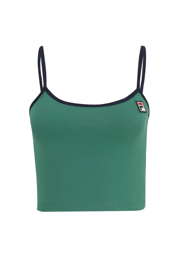 Damski crop top Fila Lissey. Kolor: zielony. Styl: sportowy
