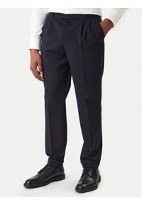 BOSS Spodnie materiałowe C-Perin-DPL 50545822 Granatowy Tapered Fit. Kolor: niebieski. Materiał: wełna #1